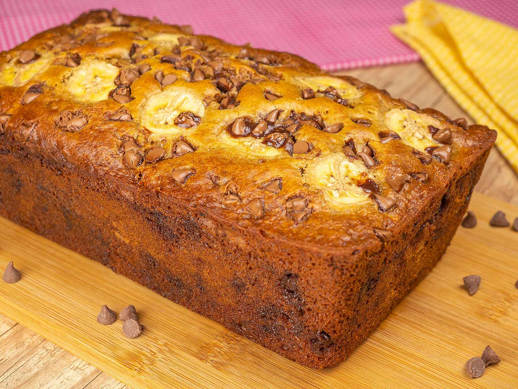 Bolo de Banana com Chocolate e Nozes - C K N J