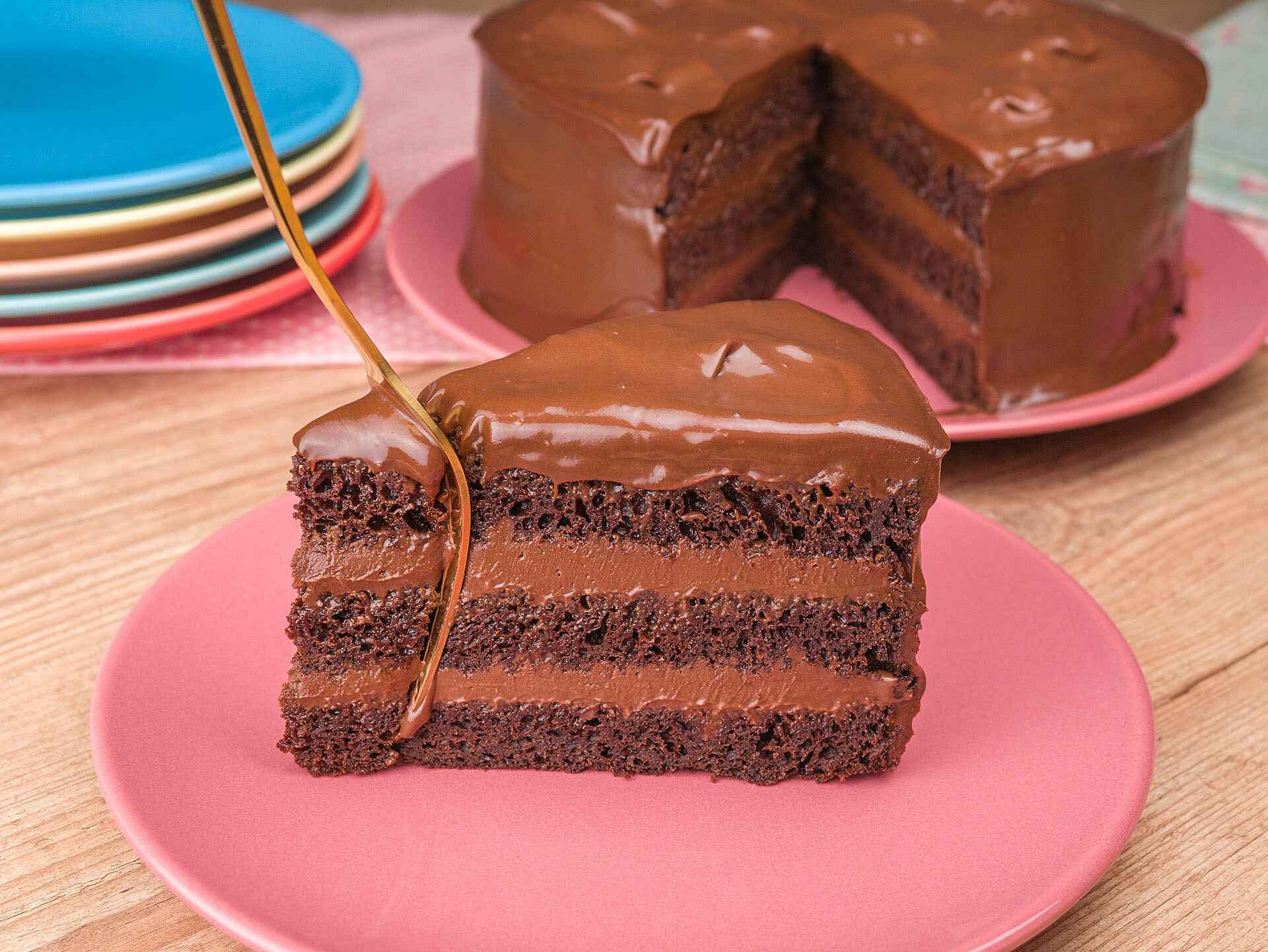 Bolo de Aniversário de Chocolate