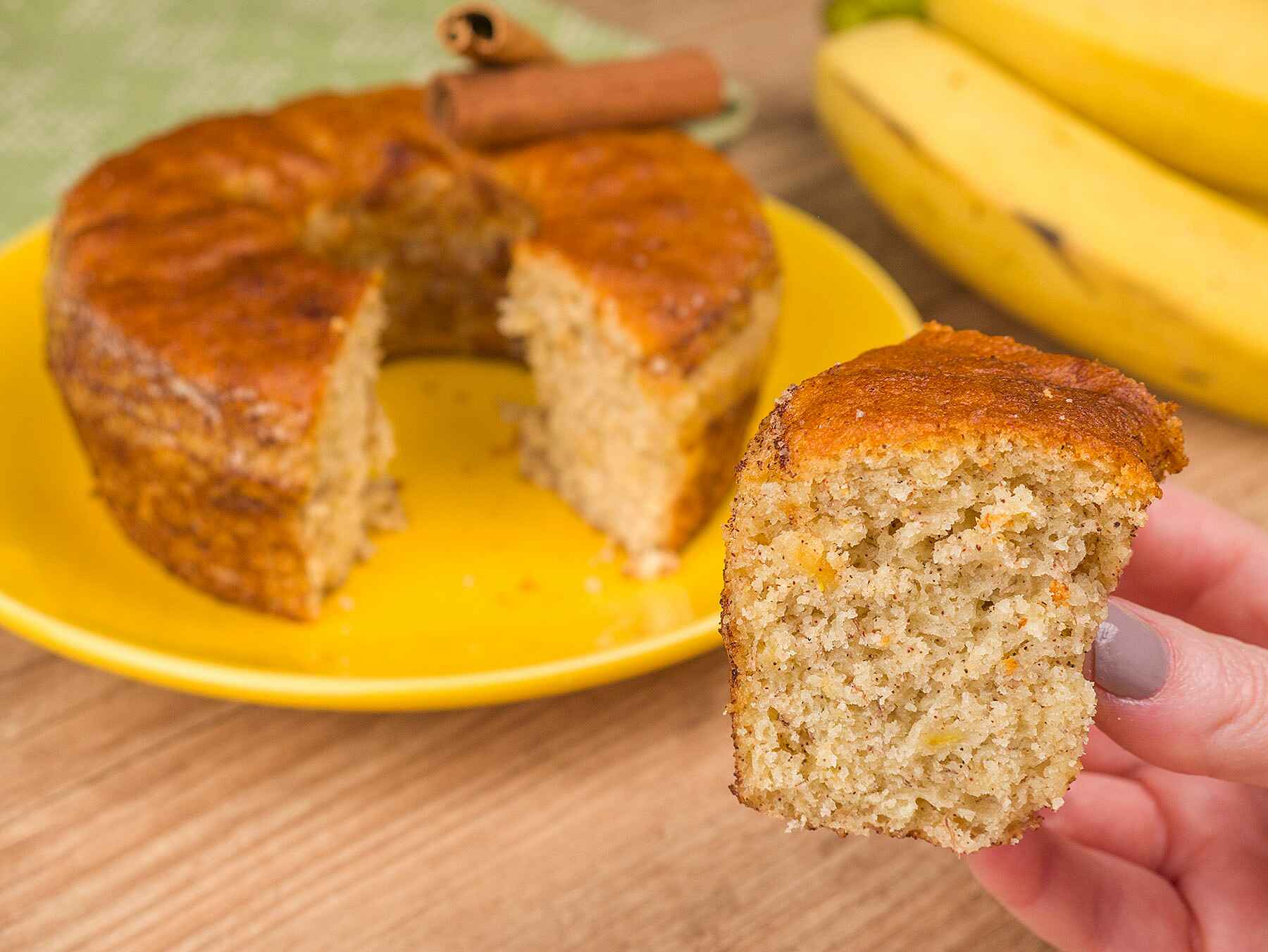 Bolo de Banana na Airfryer - C K N J